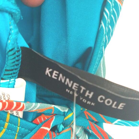 NWT Kenneth Cole Tropical Floral Tummy Toner One Piece Swimsuit Size Medium - Picture 8 of 10